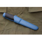 Нож Morakniv Companion Navy Blue, нержавеющая сталь, прорезиненная рукоять с синими накладкам