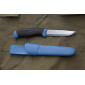 Нож Morakniv Companion Navy Blue, нержавеющая сталь, прорезиненная рукоять с синими накладкам