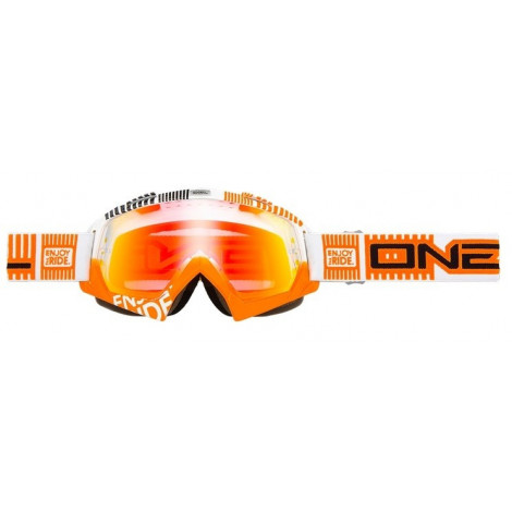 Кроссовая маска O`Neal B-Flex ETR бело-оранж-радиум
