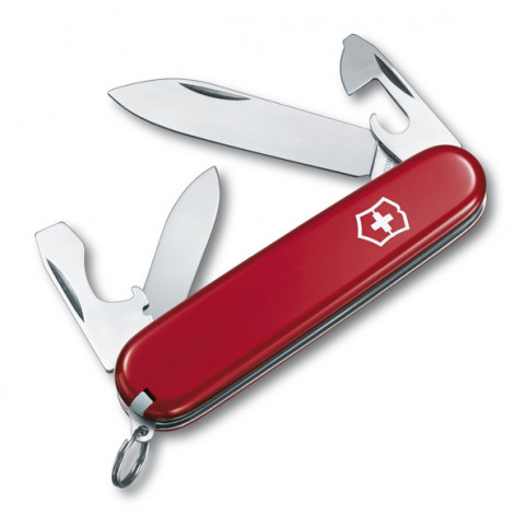 Нож Victorinox Recruit (0.2503), 84мм, 10 ф., красный