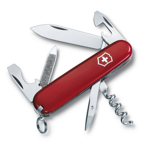 Нож Victorinox Sportsman (0.3803), 84мм, 13 ф., красный