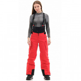 Штаны горнолыжные утепленные Dragonfly SKI Premium WOMAN Red Fluo