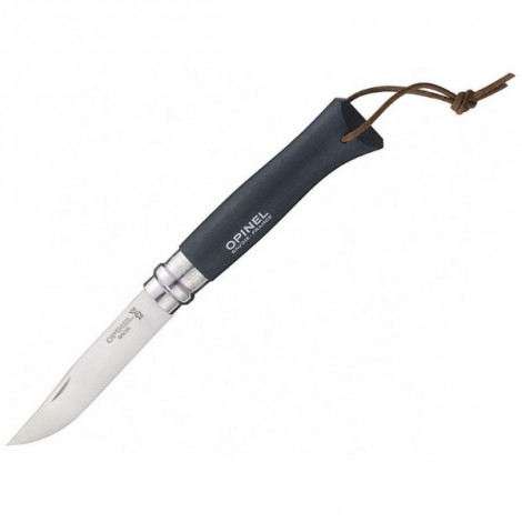 Нож Opinel №8 Trekking, нержавеющая сталь, черный