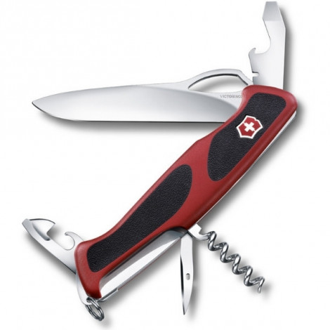 Нож Victorinox RangerGrip 61 (0.9553.MC), 130мм, красный/черный