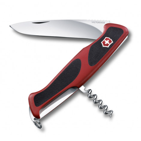 Нож Victorinox RangerGrip 52 (0.9523.C), 130мм, 5 ф., красный/черный