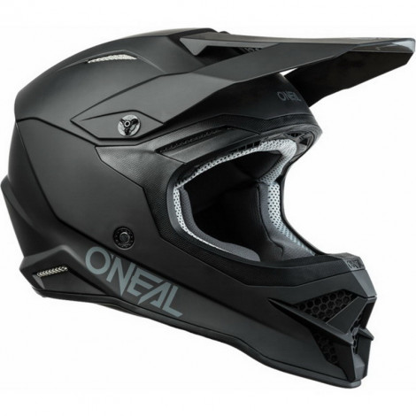 Шлем кроссовый O'NEAL 3Series SOLID, термопластик ABS, мат. (черный)