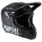 Шлем кроссовый O'NEAL 5Series HR, термопластик ABS, мат., с викидными щеками (Белый/черный)