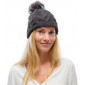Женская шапка Buff Knitted and Fleece Band Hat Caryn, Graphite