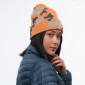 Шапка Bergans Camouflage Beanie, Cantaloupe/Orion Blue/Misty Forest