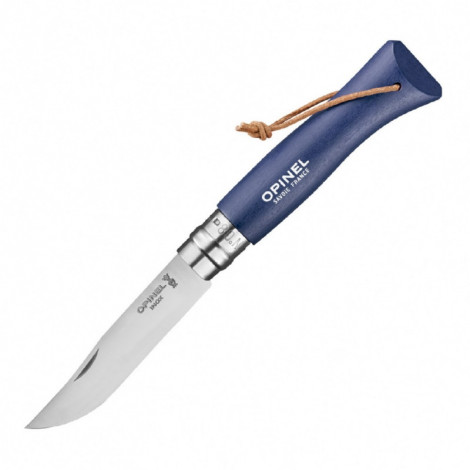 Нож Opinel №8 Trekking, нержавеющая сталь, синий