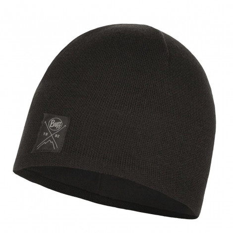 Шапка Buff Knitted & Fleece Band Hat SOLID Black (US:one size)