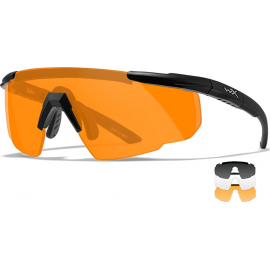 Очки защитные Wiley X Saber Advanced (Frame: Matte Black, Lens: Clear + Grey + Rust)