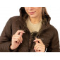 Женская куртка с капюшоном Novatex Фосса (нейлон, коричневый)