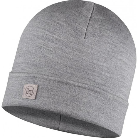 Шапка Buff Merino Heavyweight Hat Solid Light Grey