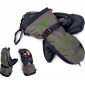 Варежки Norfin Comfort Zip Green, серый/черный