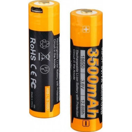 Аккумулятор 18650 Fenix 3500U mAh с разъемом для USB