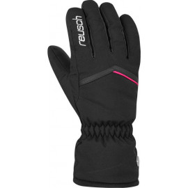 Перчатки горнолыжные REUSCH 2021-22 Marisa, черный/белый/розовый