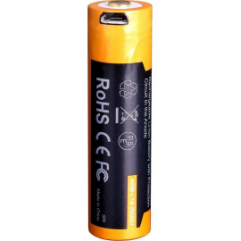 Аккумулятор 18650 Fenix 2600U mAh с разъемом для USB