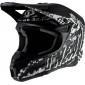 Шлем кроссовый O'NEAL 5Series RIDER, термопластик ABS, мат., с выкидными щеками, черный/белый