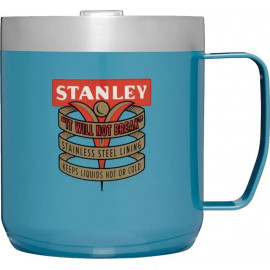 Термокружка STANLEY Milestones с ручкой 0,35L (10-09366-239) 1960, голубая