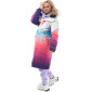 Плащ зимний Dragonfly RACE COAT WINTER SUNSET Woman Coral - Blue