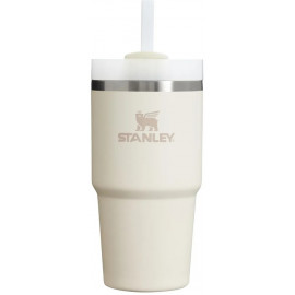 Термокружка STANLEY Quencher H2.0 0,59L (10-11911-024) с трубочкой, бежевая