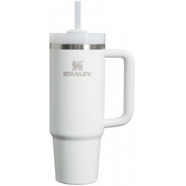 Термокружка STANLEY Quencher H2.0 0,88L (10-11912-083) с трубочкой, белая