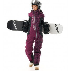 Комбинезон утепленный Dragonfly EXTREME Woman Crazy Cat Purple - Black